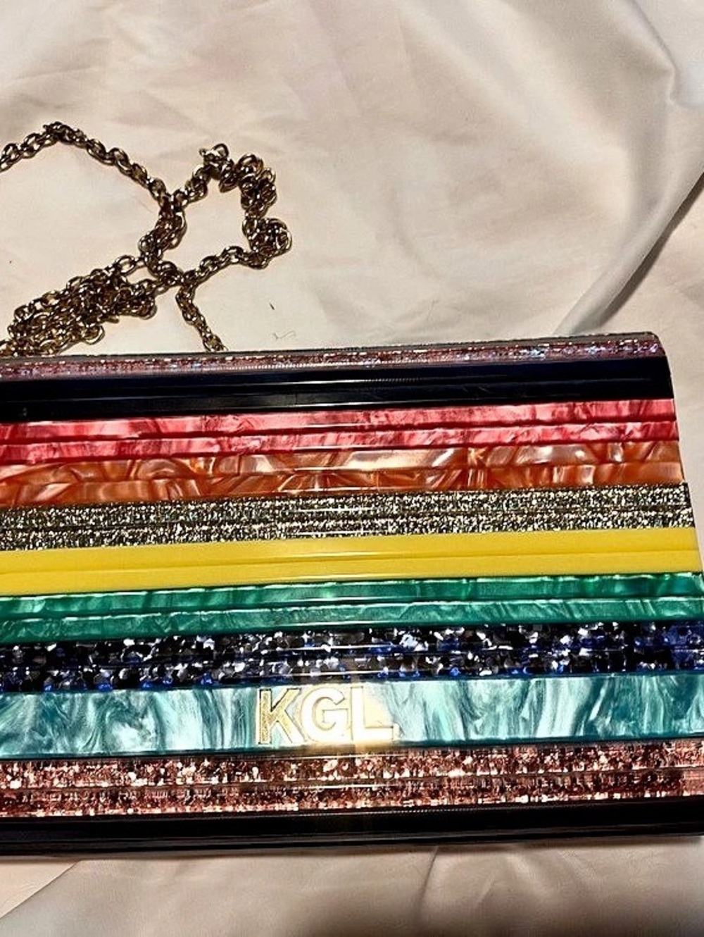 KGL Multicolor Chain Clutch Like New